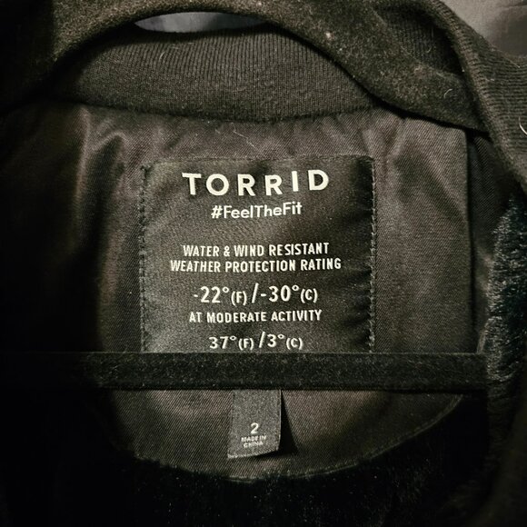 Torrid black 3 in 1 jacket. Size 2 - Picture 7 of 10